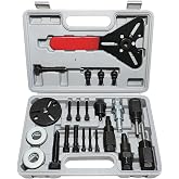 Air Conditioner Clutch Installer Tool A/C Compressor Clutch Remove Set | for GM Chevy Chrysler Subaru Volvo for 510 508 507 709 32C 25C 17C not fit F150 with F10 Compressor