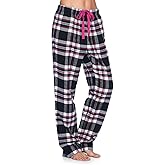 Ashford & Brooks Women's Super Soft Flannel Plaid Pajama Sleep Pants