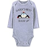 SunFocus Baby Boys Girls Cotton Romper Newborn Funny Saying Bodysuit Long Sleeve Infant Neutral Jumpsuit 0-12 Months