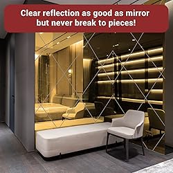 Enoin 1Pack 8 x 12 Inch Gold Mirror