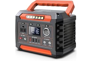 PROGENY 300W Portable Power Station, 299Wh/80818mAh Solar Generator, Regulated DC Output Backup Battery with Pass-Through Charging AC Outlet, Pure Sine Wave, LED Light Power Station for CPAP Camping