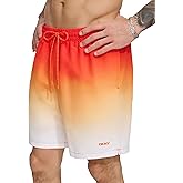 DKNY Mens Lightweight Quick Dry Volley UPF 40+ Protection Swim Trunk
