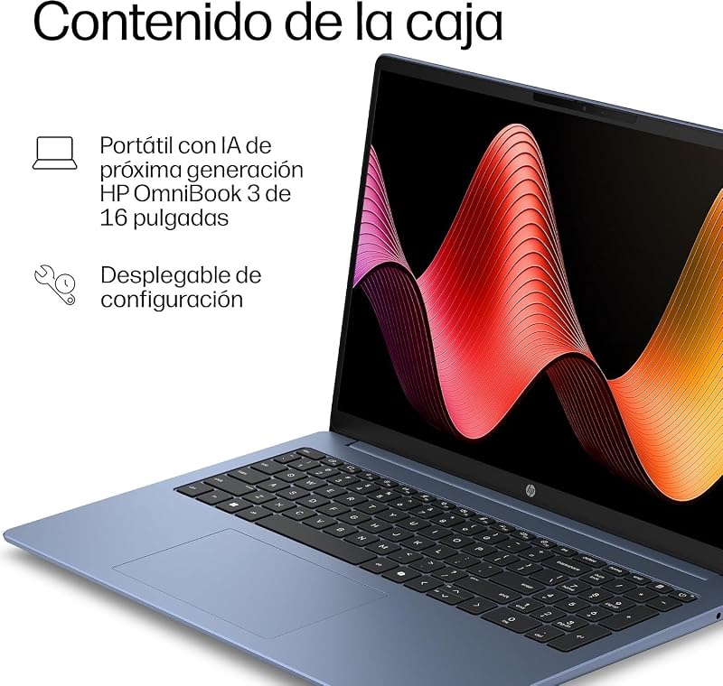 OmniBook 3 16-by0007nsx Ordenador Portátil 16" WUXGA, Ryzen 5, FreeDOS