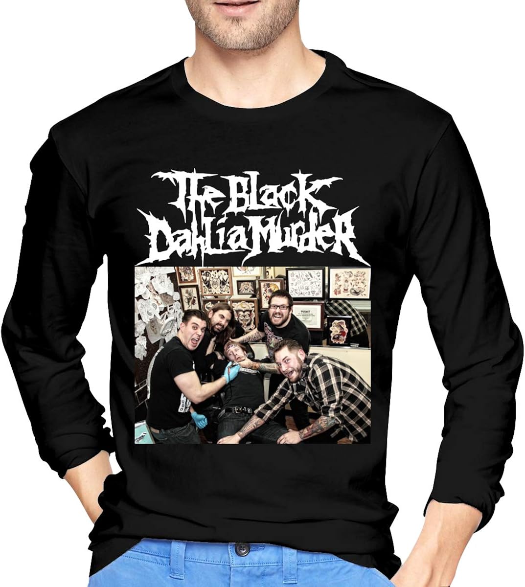 PhauaGt The Black Dahlia Murder Comfortable Men's Long Sleeve T-Shirts Black L | Amazon.com