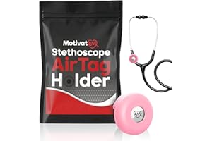 MOTIVATEM Stethoscope AirTag Holder (Blush Pink)