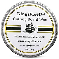 KingsFleet - Cutting Board Wax | 3.2oz | Conditioner - Canadian Made - Food Safe - Simple and Effective Ingredients