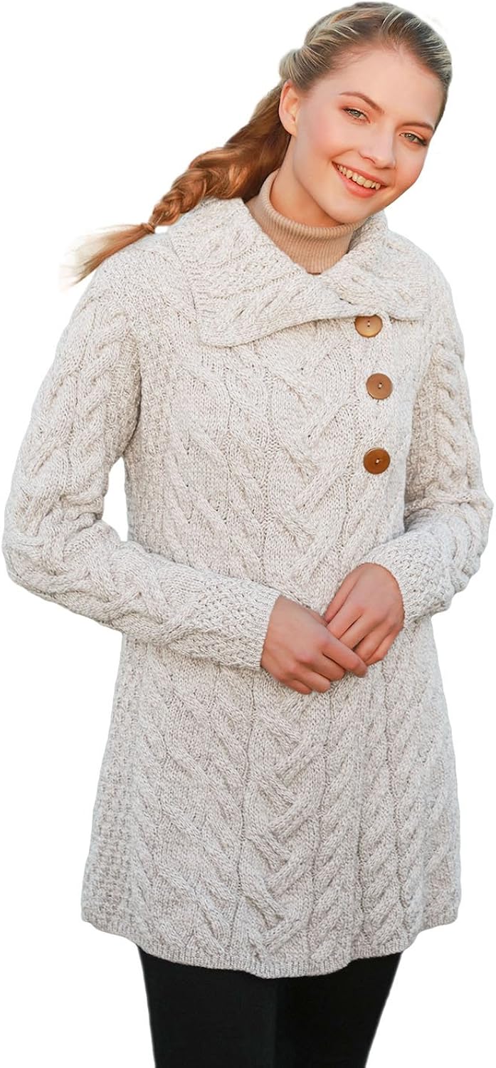 3 button wool sweater