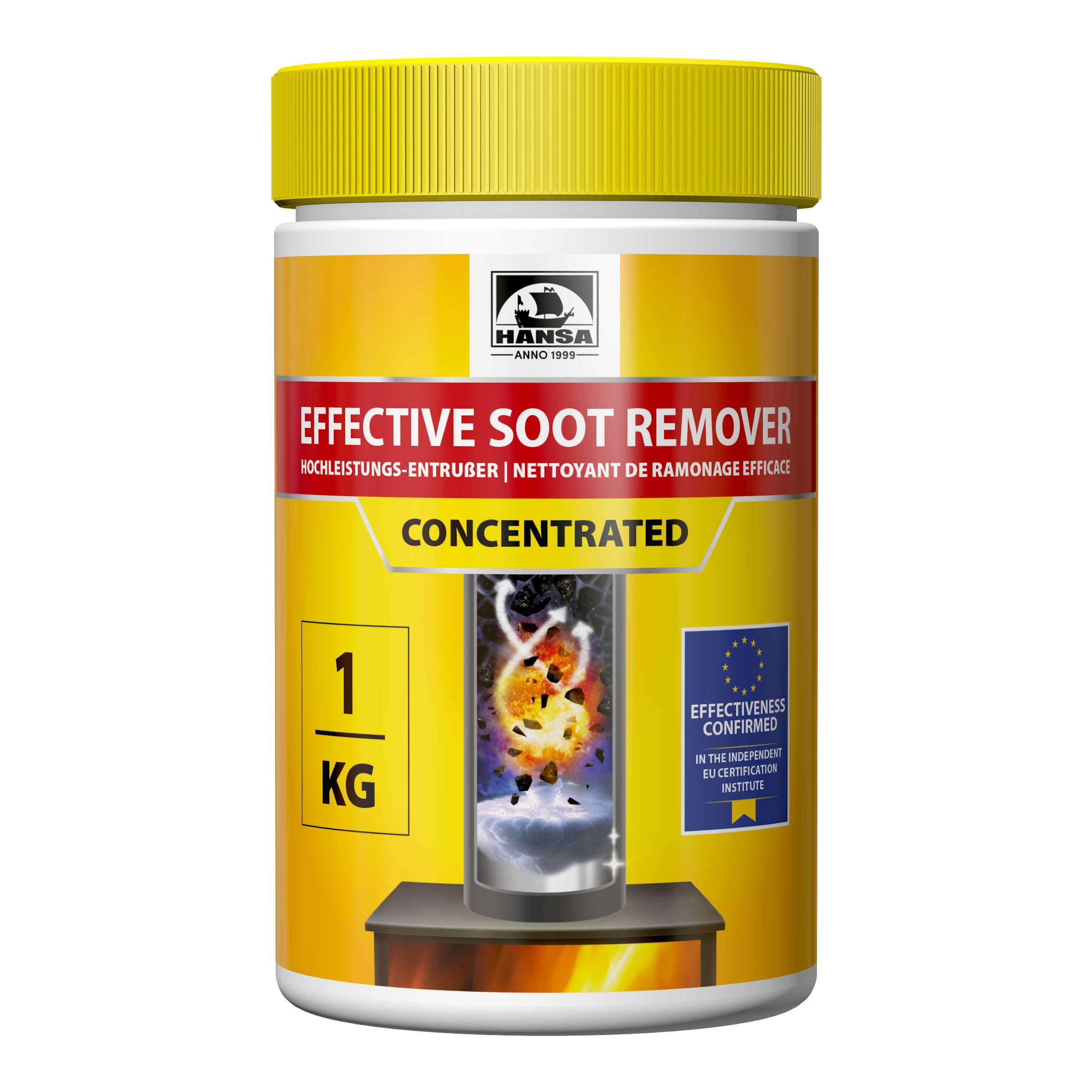HANSA Concentrated soot remover - Efficient flue and chimney cleaner, 1 kg