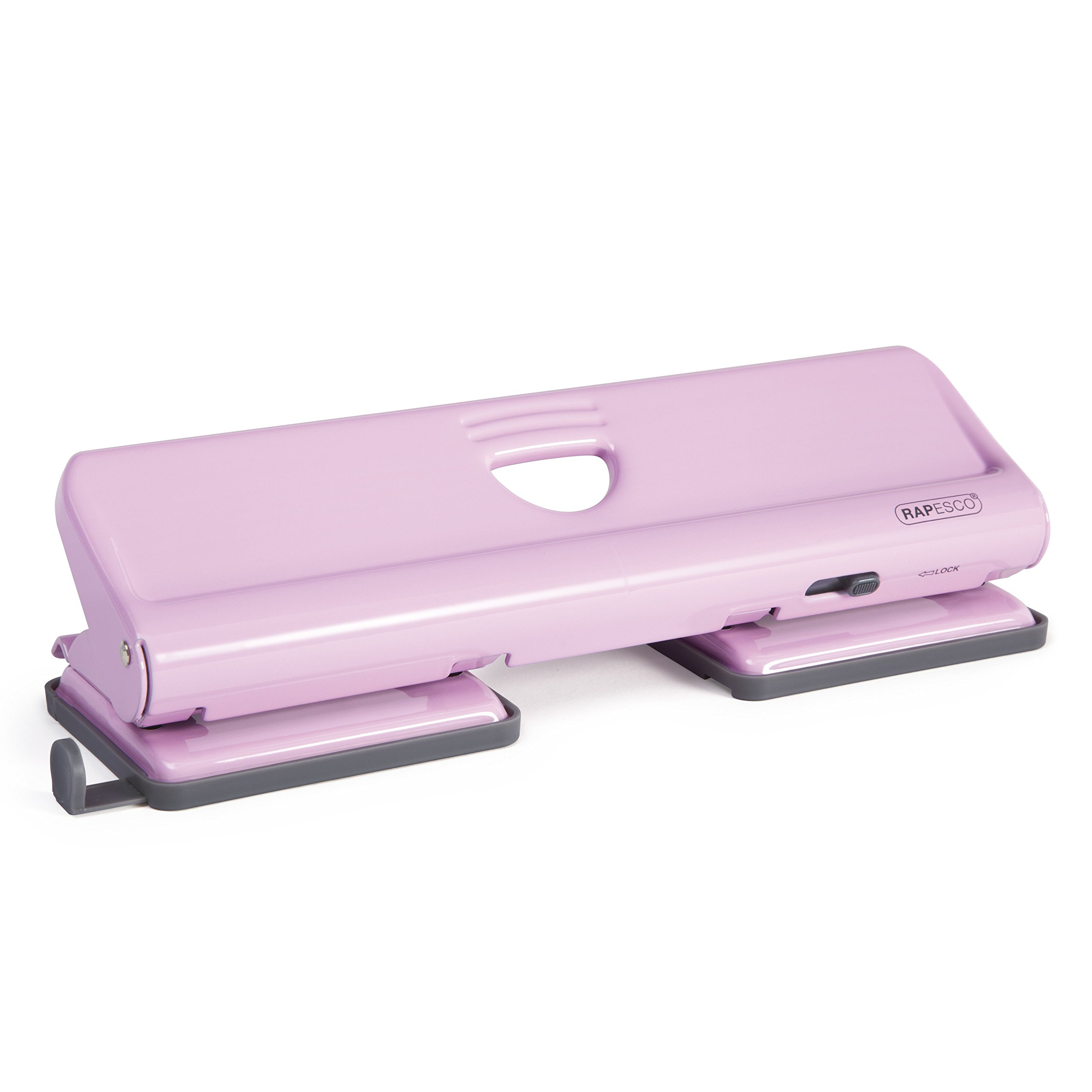 Rapesco 1347 720 4-Hole Metal Punch, 22 Sheet Capacity, Candy Pink