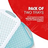 Essen 2-Pack Serving Tray Set Non-Slip with Handles 16 x 11 in Black view 5