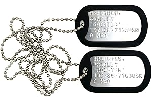 Yippo Accessories Military Dog Tag Set Cosplay Halloween Costume