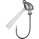 Strike King Weedless Squadron Swimbait Head, Unpainted | 1/2-Ounce, 3-Pack