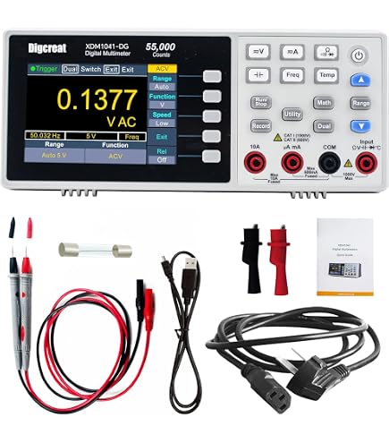 Labloot LB1041 USB Digital Multimeter, 3.7Inch LCD Screen 55000