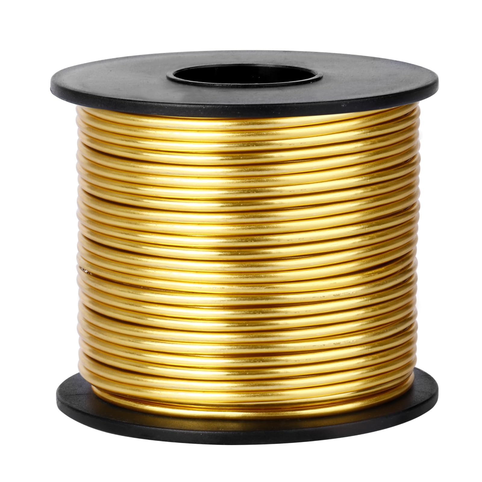 Photo 1 of 14 Gauge Aluminum Wire for Craft, 95 Feet 2mm Gold Bendable Flexible Aluminum Armature Crafting Wire Roll Bulk for Sculpting DIY Crafts Jewelry Making