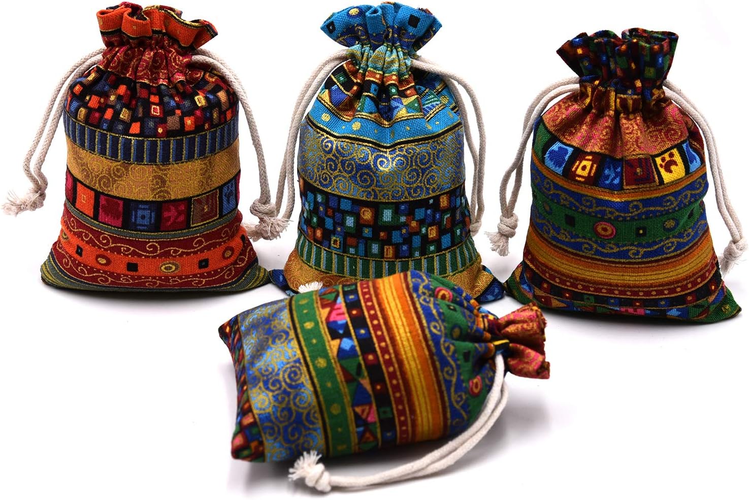 Venxic Drawstring Gift Bags Jewelry Pouches Birthday Party Favors Storage Sacks 5.4" x 3.7", 20PCS