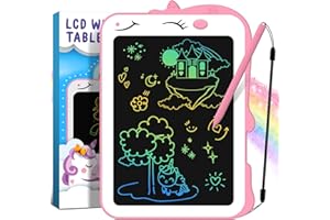 CHEERFUN Easter Gifts for Kids LCD Writing Tablet, Easter Basket Stuffers, Toddler Travel Essential, Unicorn Toy for 3 4 5 6 7 8 Year Old Girls & Boys, Doodle Drawing Board, Learning & Birthday Gift