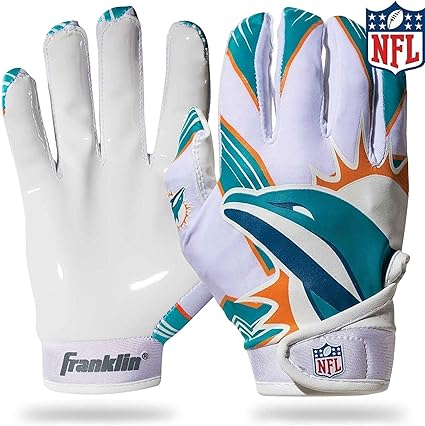 dolphins football gloves