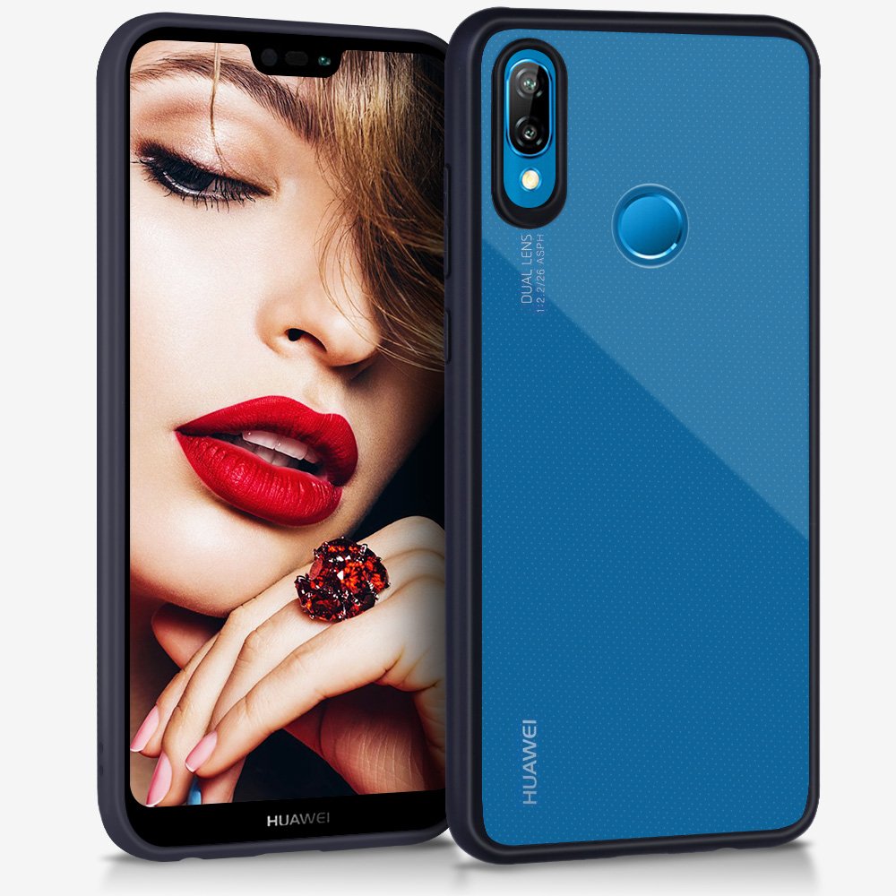 JASBON Coque Huawei P20 lite Coque Transparente Housse Ultra fine Étui Anti-rayure Protection Case pour Huawei P20 lite – Noir
