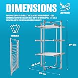 BARGAINS-GALORE 3 Tier Electric Clothes Airer 220W Heated Drying Rack view 7