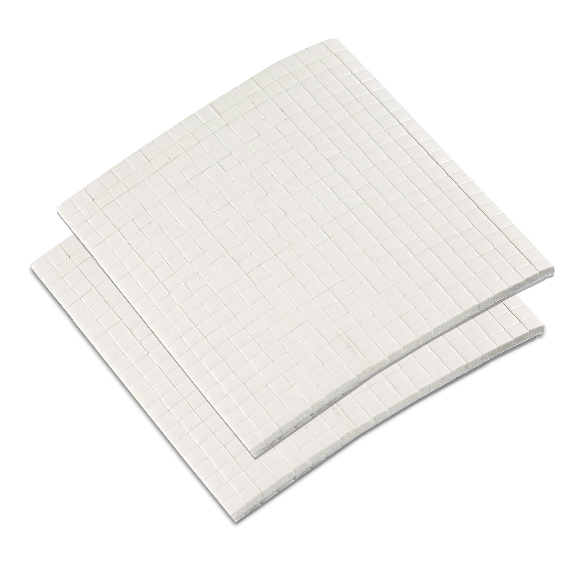 G4GADGET 320 x Extra Strong Double Sided Sticky Foam Pads – Self Adhesive Mounting Tabs | Ideal for Home, Office, Craft, Car Dashboard, Posters, DIY Projects – White Foam Squares