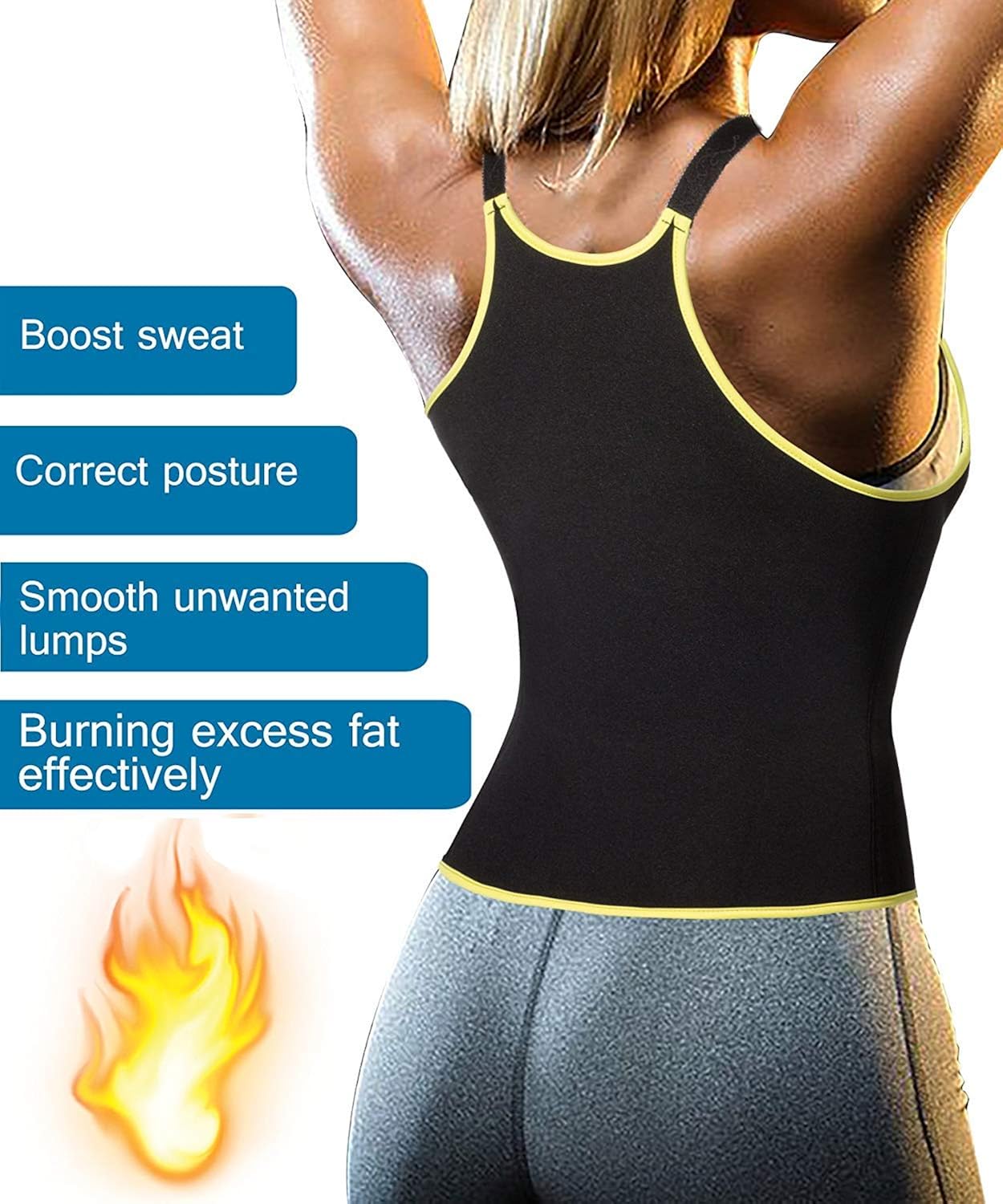 Women Waist Trainer Vest Neoprene Top Slimming Body Shaper Hot Sweat Weight Loss Corset Clothing