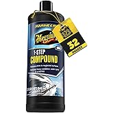 Meguiar's M6732 Marine/RV One Step Compound, Remove Oxidation, Stains, Scratches, and Water Spots, Restore the Color and Shin