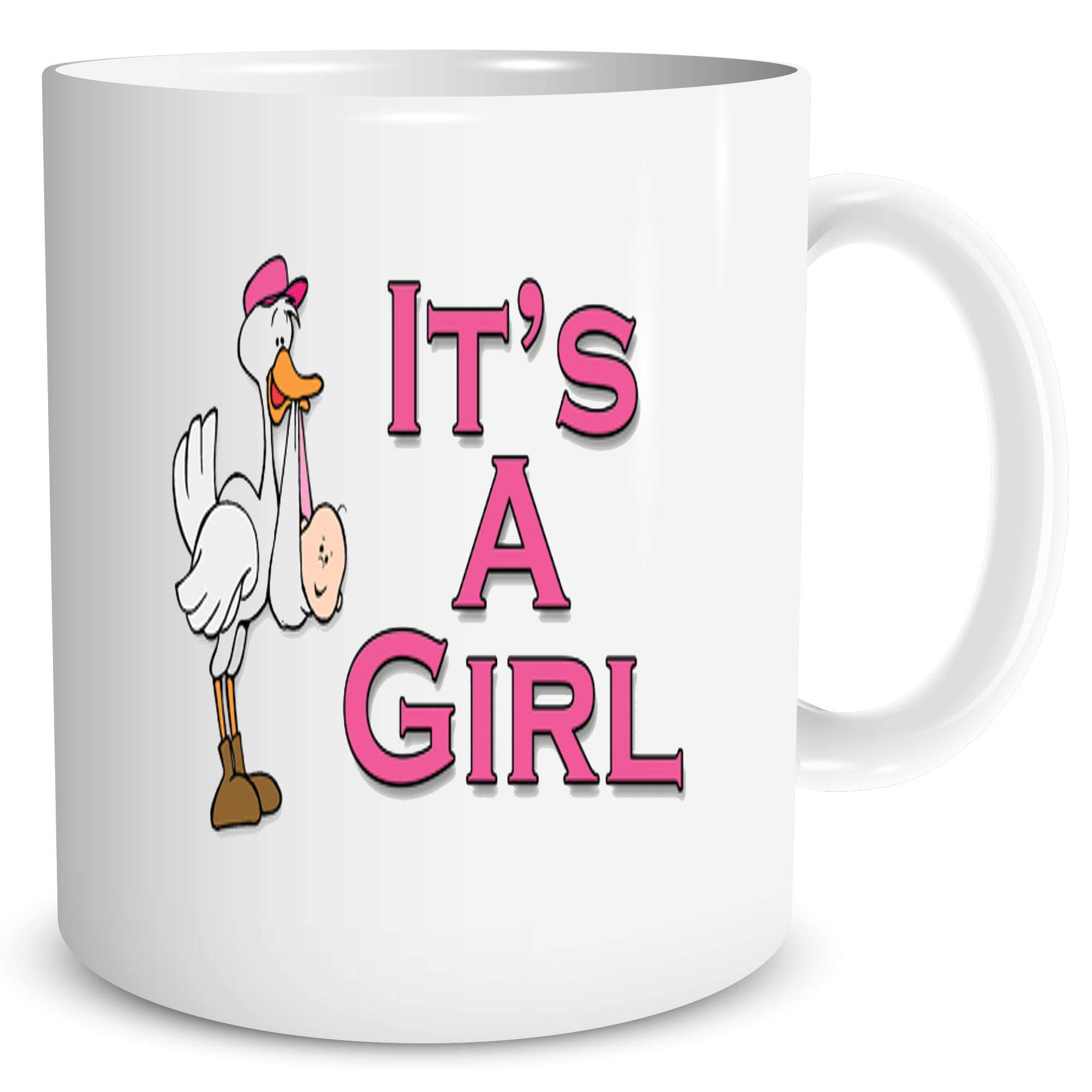 Baby Shower Mugs Baby Surprise Announcement Gift It's A Girl New Mummy New Daddy Baby Gifts Baby Arrival Coffee Tea Cups Baby Girl WSDMUG907