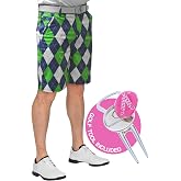 Royal &amp; Awesome Blues on The Green Golf Shorts Men, Crazy Golf Shorts for Men, Mens Golf Shorts, Funny Golf Shorts for Men, Mens Printed Shorts