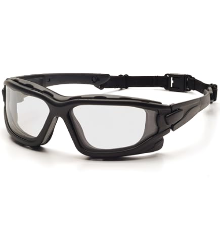 Bollé Cobra Foam Safety Glasses - Clear Lens With Foam Surround, Adjustable Strap