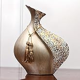 European Style Ceramic Flower Vase |15 Inch Pottery Big Boho Vase for Home Decor, Modern Decorative Vase for Dining Table,Not Suitable for Water, Suitable for Dry Flowers and Simulated Flowers