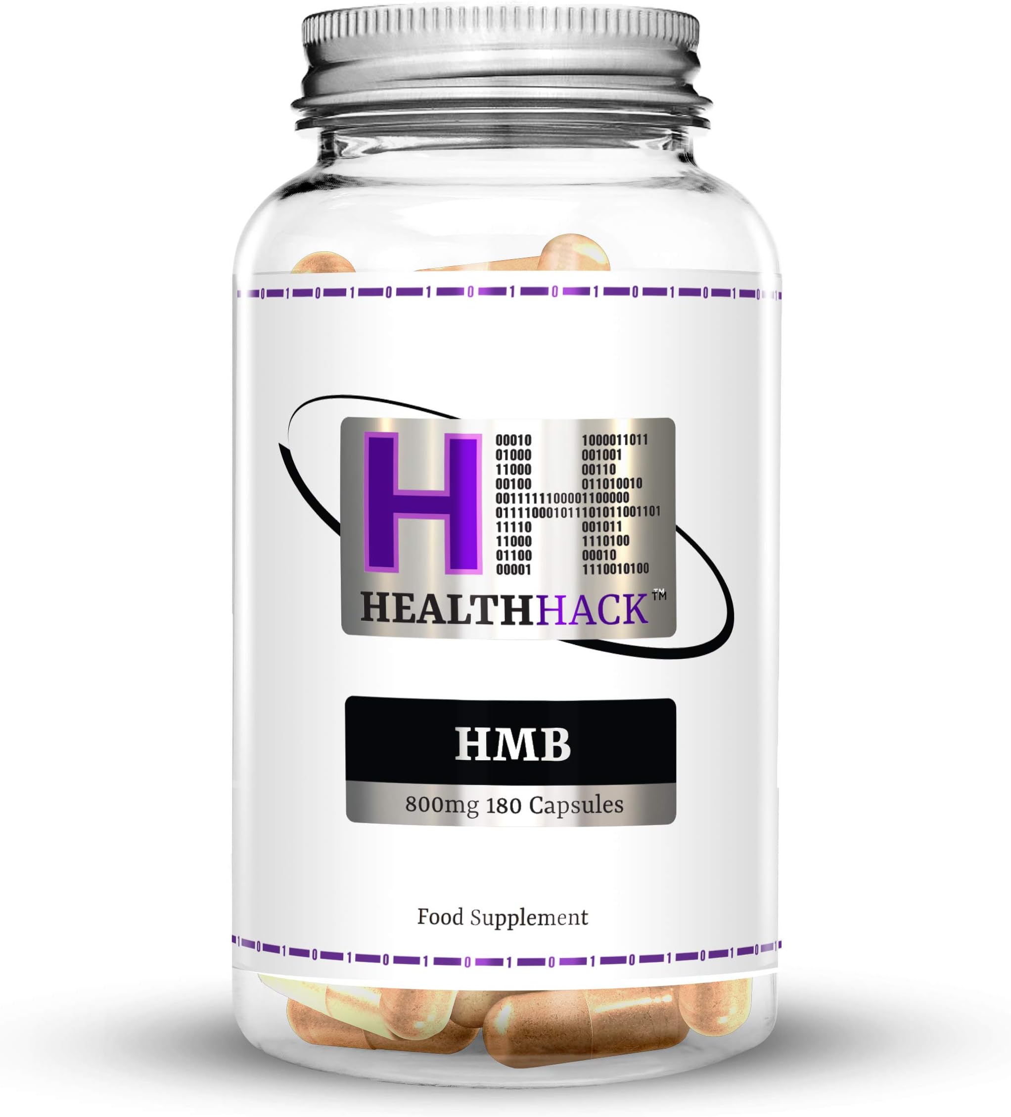 Health Hack HMB, 800 mg, 180 Capsules