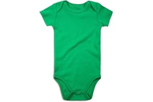 OPAWO Newborn Baby Boy Girl Bodysuit Infant Cotton Long/Short Sleeve Romper Toddler Solid Onesie 0 3 6 9 12 18 24 Months