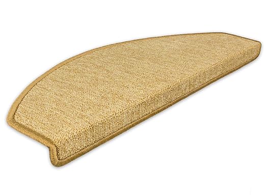 Kettelservice-Metzker Stufenmatten Treppen-Teppich Rambo 15er SparSet 17 Farben Incl. Fleckentferner (Mais)
