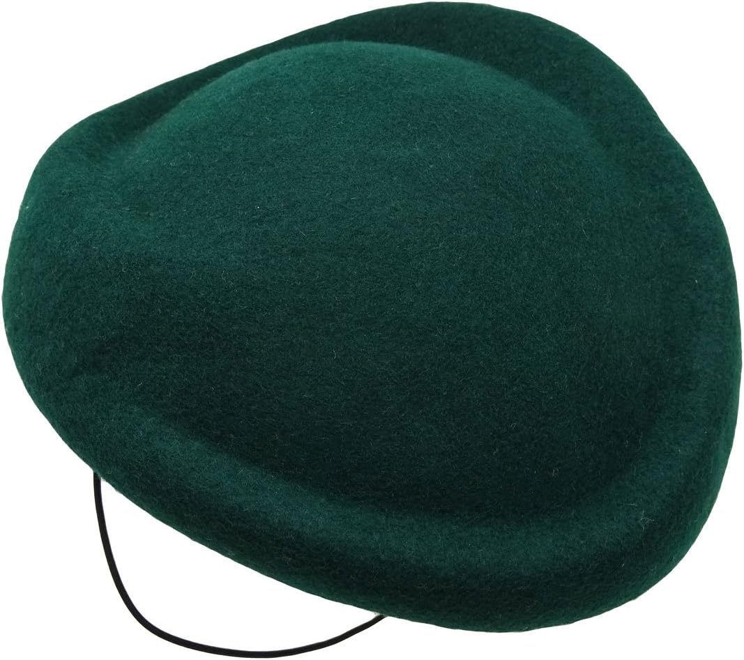 HATsanity Women's Vintage Wool Felt Irregular Pillbox Hat