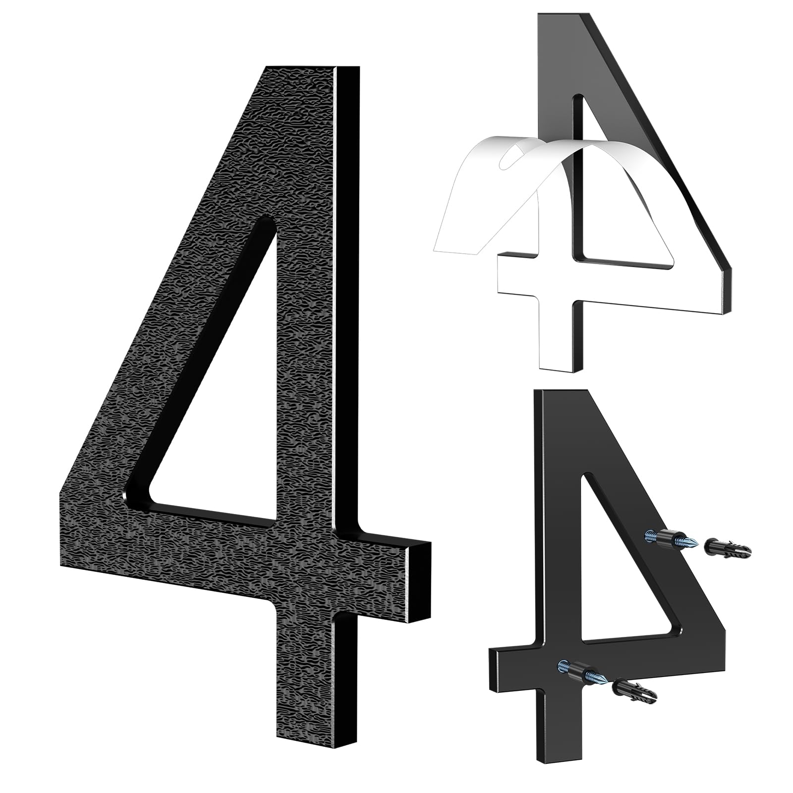 LUCK HOUSE 6 Inch Modern House Numbers for
