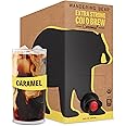 Wandering Bear Organic Caramel Cold Brew Coffee On Tap, 96 fl oz - Extra Strong, Bold, Smooth, Unsweetened, Shelf-Stable, Ready to Drink, Gluten Free, & Vegan, Iced Cold Brewed Coffee Drinks