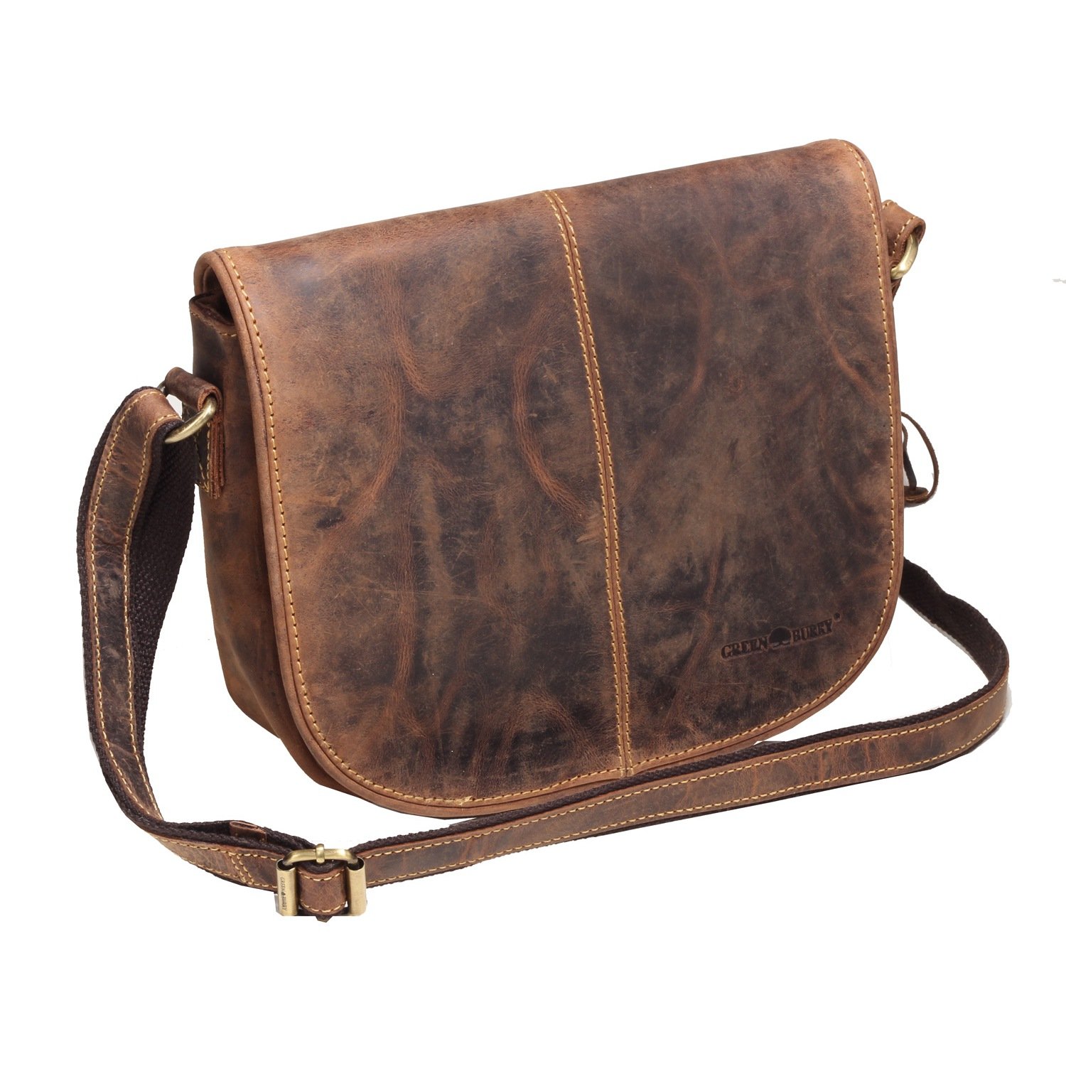 Greenburry Vintage shoulder bag leather 28 cm