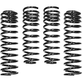Rancho RS66114B-3 Front and Rear Progressive Rate Coil Springs fits 2012 2017 Wrangler Raises Front 4 Inches and Rear 3.5 Inches | For Increased Ground Clearance | For Short Arm Suspension System
