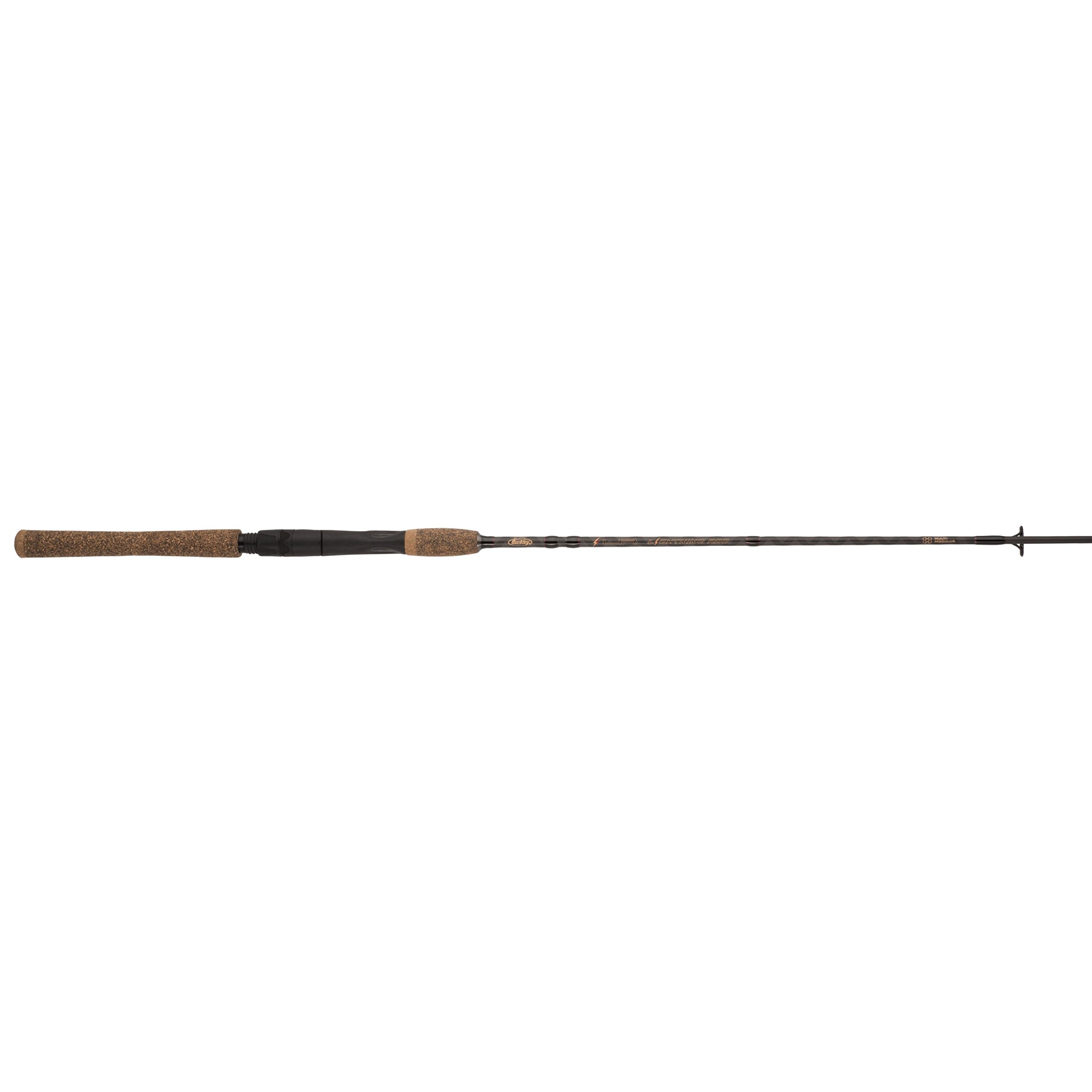 Photo 1 of Berkley 6’ Lightning Rod Spinning Rod, One Piece Spinning Rod, 8-14lb Line Rating, Medium Rod Power, Moderate Fast Action, 1/4-5/8 oz. Lure Rating