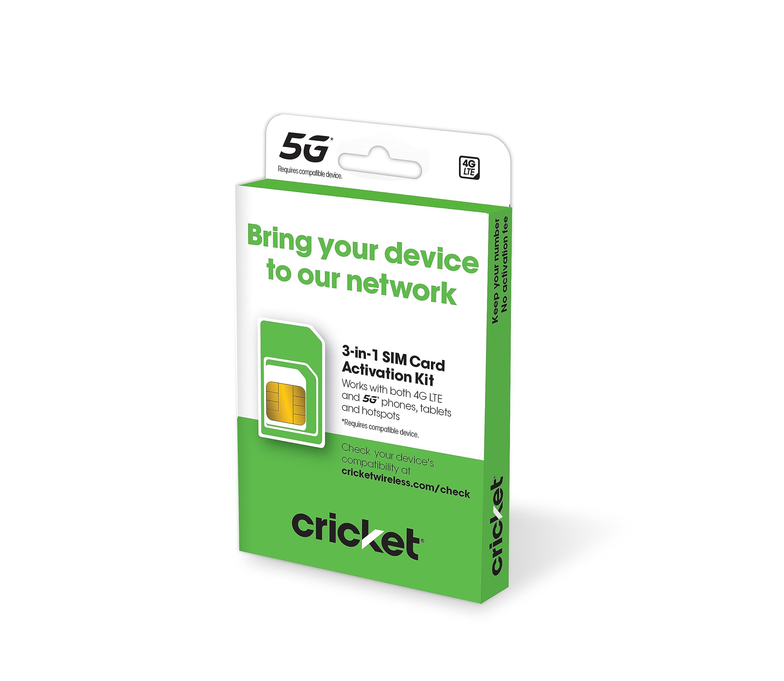 Mua Cricket Wireless 3in1 SIM Kit Bring Your Own Phone 2.0 trên