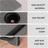 Vivo Technologies Laptop Bed Table Desk with Foldable Legs Black view 6