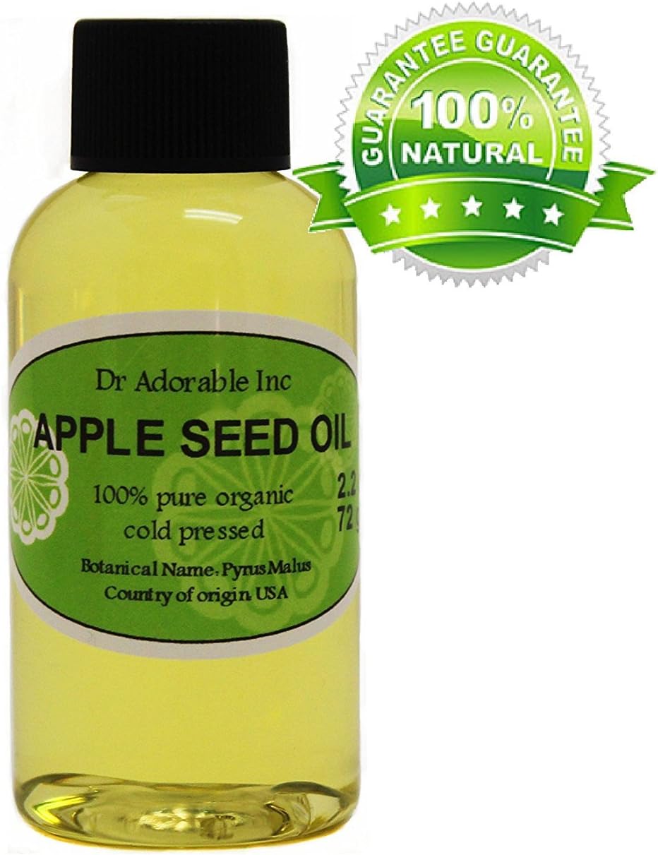 2 oz Premium Apple Seed Oil Organic Pure by Dr.Adorable