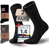 Juclise Alpaca Wool Winter Heavyweight Crew Socks Warm Thick Thermal Hiking Boot Work Cushioned Cozy Moisture Wicking