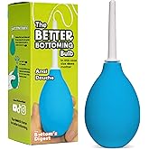 The Bottom's Digest Better Bottoming Anal Douche Bulb, Blue, 3 oz | Medical Sarolit - Latex and BPA Free - Round tip for comfort - Compact Travel Size - Quick Rinse Care - Nonporous Material