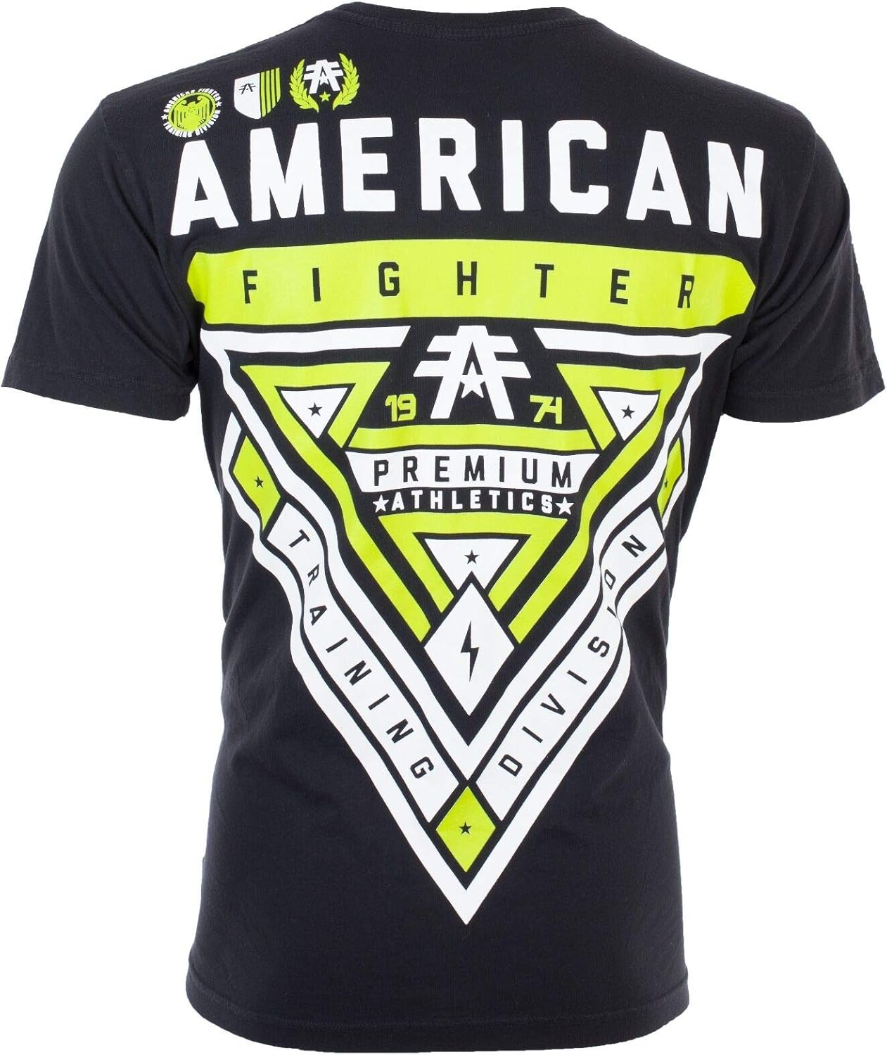 yellow american fighter shirt