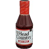 Head Country Bar-B-Q Sauce, Hot & Spicy | Soy Free, Gluten Free Spicy BBQ Sauce With No Added Preservatives | Spicy & Tangy Championship Barbecue Sauce For Pizza, Spuds & Wings | 20 Ounce, Pack of 1
