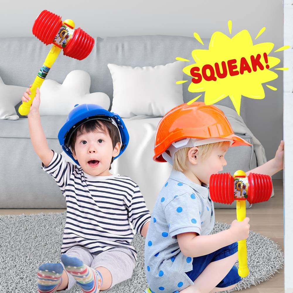 ArtCreativity Giant Halloween Squeaky Hammer for Kids – Jumbo 17 Inch Squeaking Toy, Perfect for Clown, Carnival & Circus Party Favors – Fun Gift for Boys & Girls Ages 3+