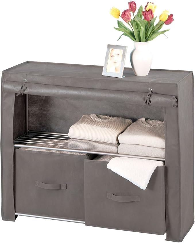 WENKO 4381680100 Wäscheschrank Libertà - Ablagefach + 2 Schubladen