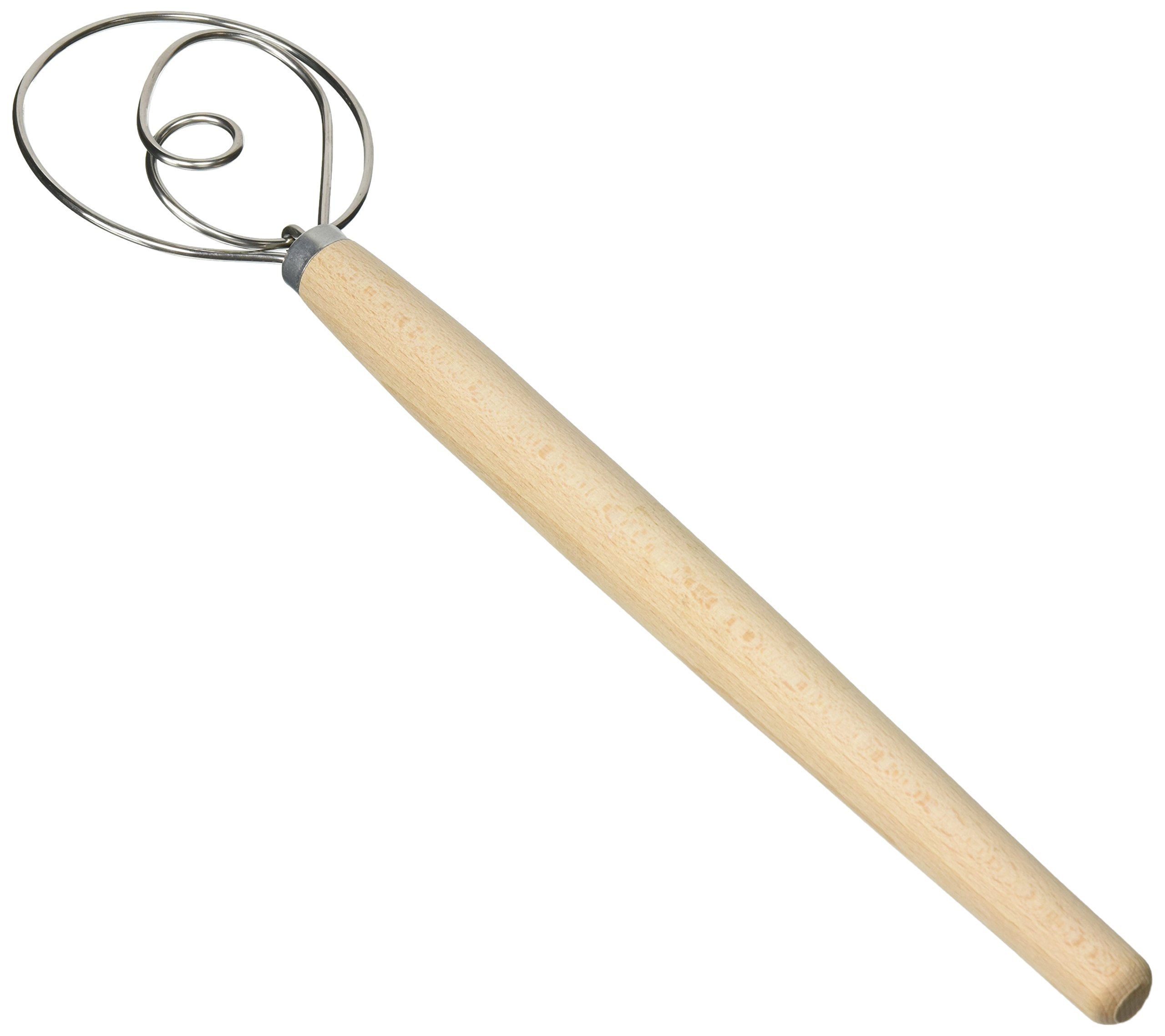 BrotformDotCom Danish Dough Whisk, Made in Poland, Size Large