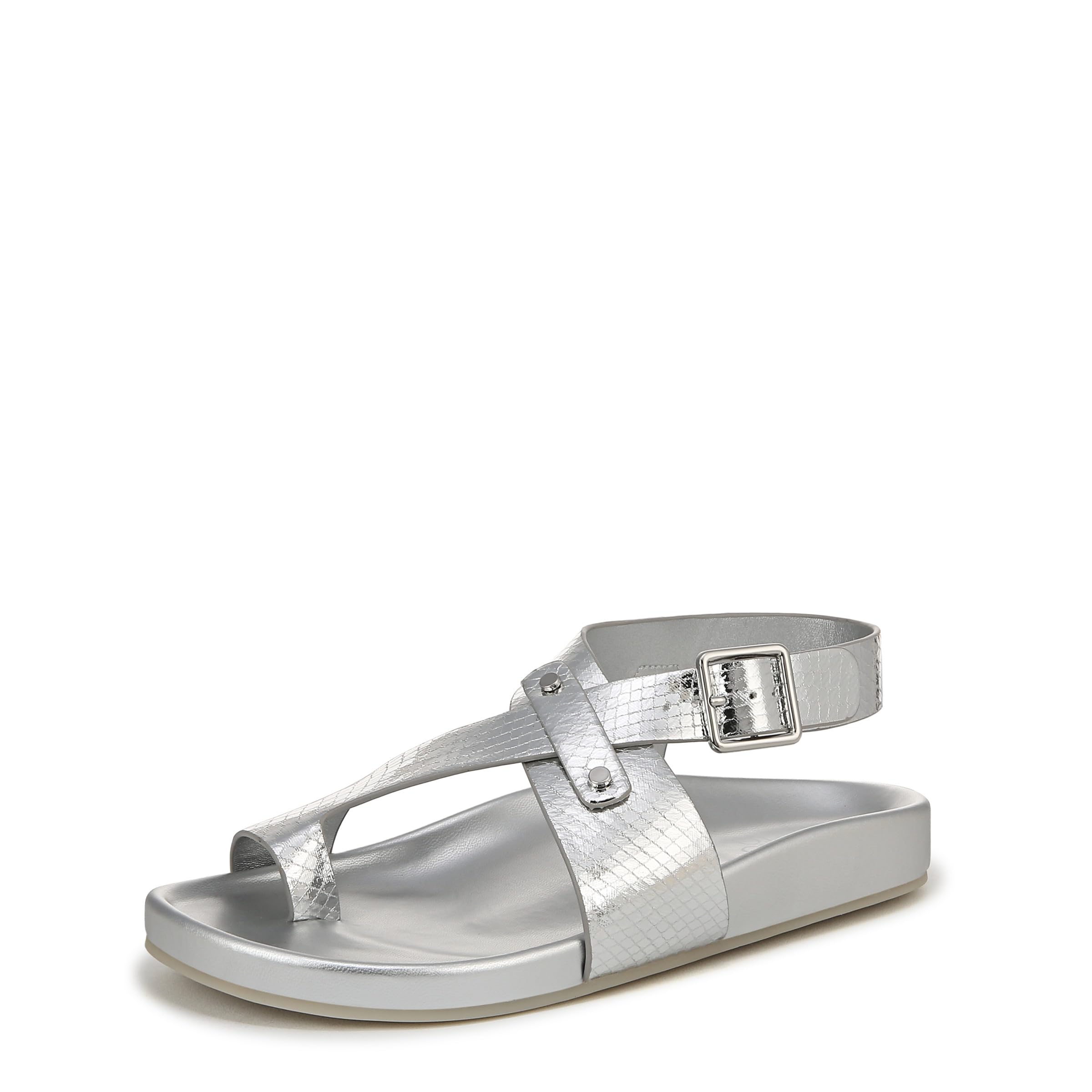 Franco Sarto Womens Blair Sandal Silver 7 M